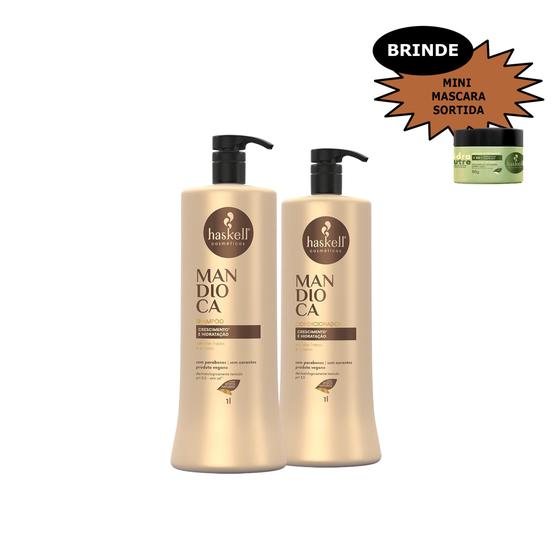Imagem de Kit Haskell Mandioca Shampoo cond 1l Mimo
