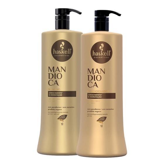 Imagem de Kit Haskell Mandioca Shampoo E Condicionador 1L