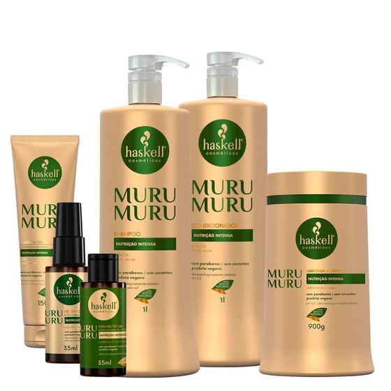 Imagem de Kit Haskell Murumuru 1 Litro/kg Completo Com 6 Produtos