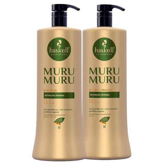 Kit Haskell Murumuru Nutrição E Hidratação 1L Sh E Cond Menor preço em Kit Haskell Murumuru Nutrição E Hidratação 1L Sh E Cond