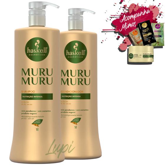 Kit Haskell Murumuru Shampoo Condicionador 1l Menor preço em Kit Haskell Murumuru Shampoo Condicionador 1l