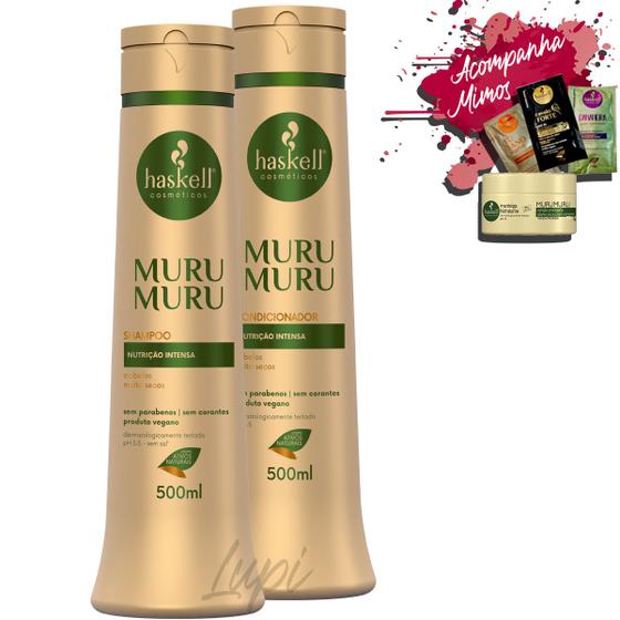 Kit Haskell Murumuru Shampoo Condicionador 500ml Menor preço em Kit Haskell Murumuru Shampoo Condicionador 500ml