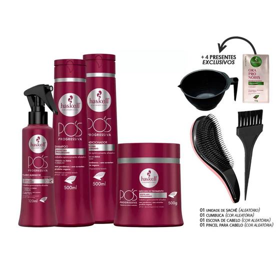 Imagem de Kit Haskell Pós Progressiva Completo 500ml +Kit Presente