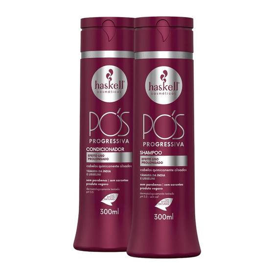 Imagem de Kit Haskell Pós Progressiva Shampoo + Condicionador 300ml
