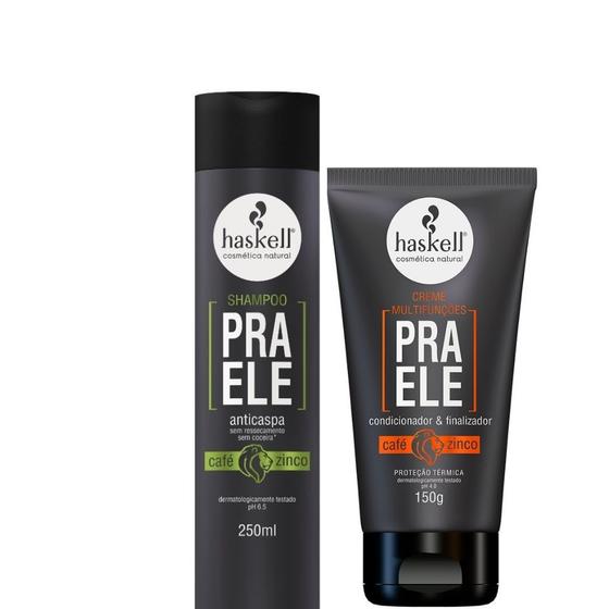 Imagem de Kit Haskell Pra Ele Shampoo Anticaspa + Creme Multifunções