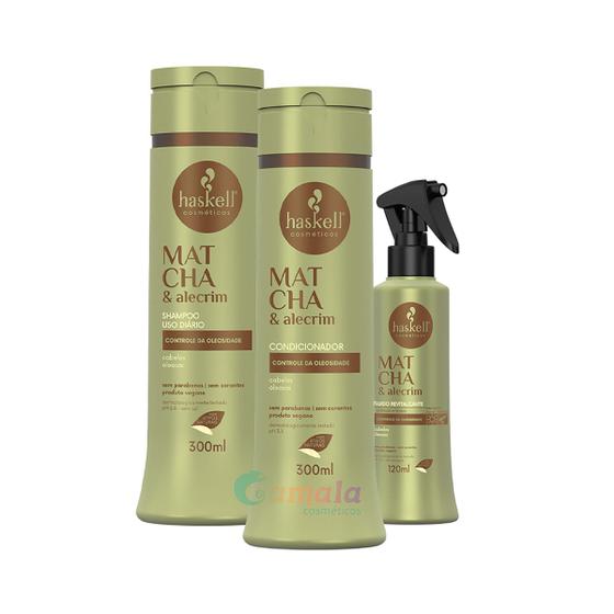 Imagem de Kit Haskell Sh Cond Matcha e Fluido 300ml