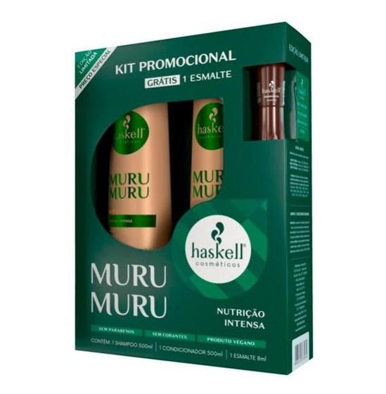 Imagem de Kit Haskell Shampoo e Condicionador Murumuru 500Ml Cada Com
