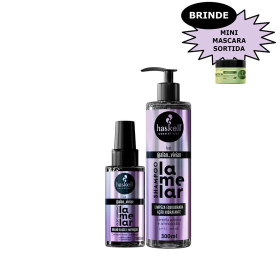 Imagem de Kit Haskell Shampoo Lamelar  Máscara Lamelar Mimo