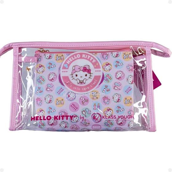 Imagem de Kit Hellokitty:2 Necessaire Transparente E Estampada Kchk03R
