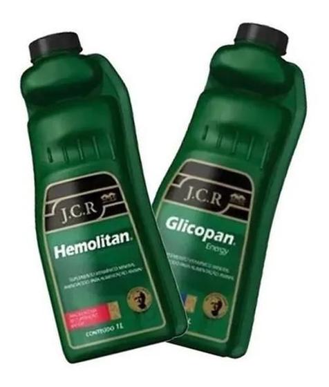 Imagem de Kit Hemolitan Jcr 1 Litro + Glicopan Jcr 1 Litro - Vetnil