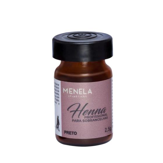 Imagem de Kit Henna Profissional Para Sobrancelhas Menela Com Fixador