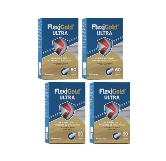 Imagem de Kit Herbamed FlexiGold Ultra Com 4 Un De 60 Cápsulas Cada