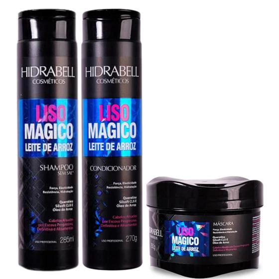 Imagem de Kit Hidrabel Liso Mágico - Shampoo + Condicionador + Mascara