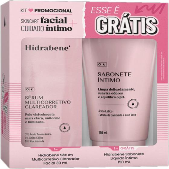 Imagem de KIT HIDRABENE MULTICORRETIVO CLAREA + SAB ÍNTIMO 30ml / 150ml