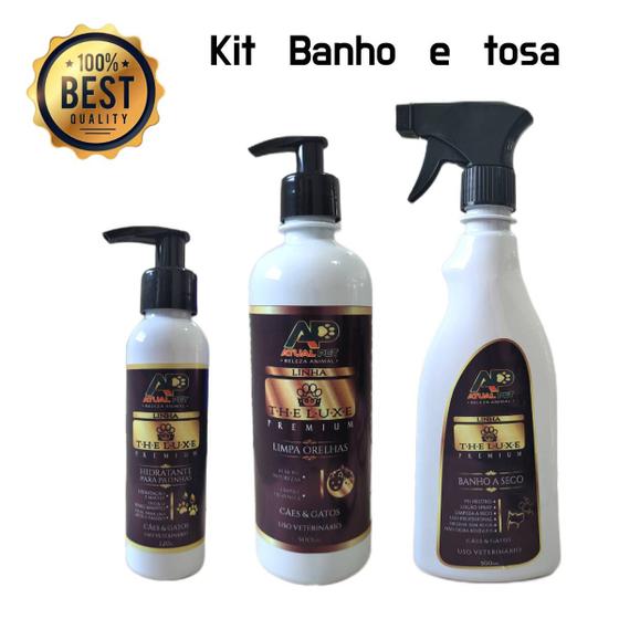 Kit Hidrata Patinha Banho A Seco Limpa Ouvido Cães Gatos Menor preço em Kit Hidrata Patinha Banho A Seco Limpa Ouvido Cães Gatos