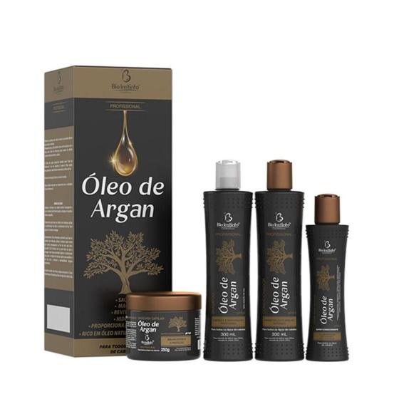 Imagem de Kit Hidratação Capilar Oleo De Argan Bio Instinto 4 Itens