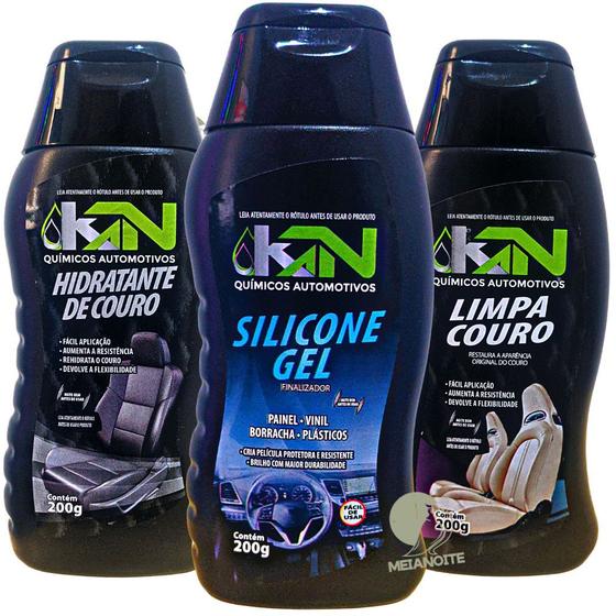 Imagem de Kit Hidratante De Couro + Limpa Couro + Silicone em Gel