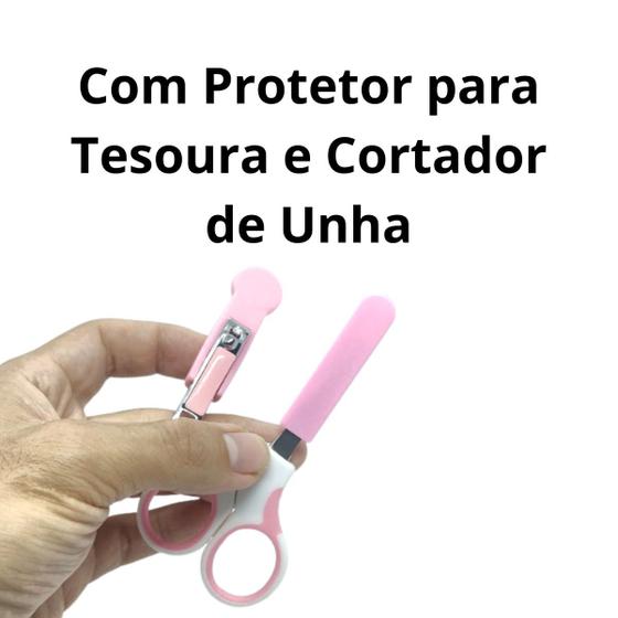 Kit Higiene Bebê Infantil 6 Peças Recém Nascido Baby Care Menina Menino