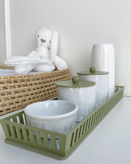 Imagem de Kit Higiene Bebê Moderno Porcelana Quarto Térmica Banho