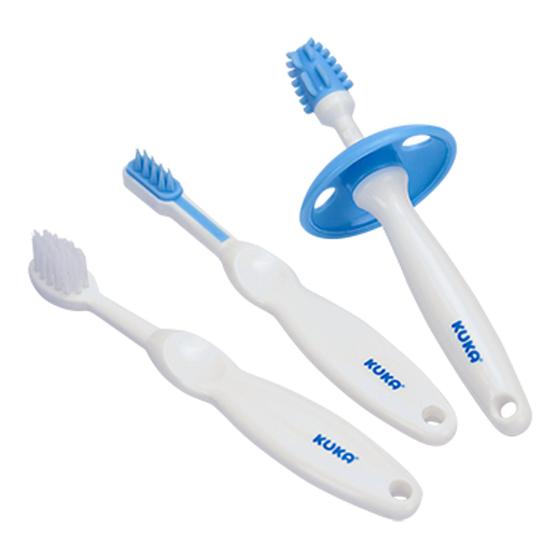 Imagem de kit Higiene Dental 4 Peças - Kuka Azul ou Rosa