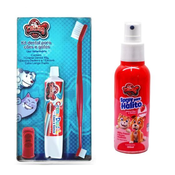 Imagem de Kit Higiene Dental Creme Dental Sabor Morango+ Spray Bafinho