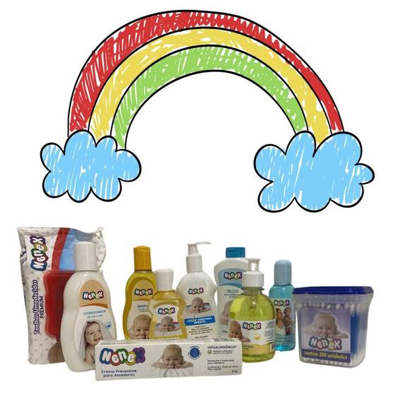 Imagem de Kit Higiene Infantil Nenex Masculino 10 Itens