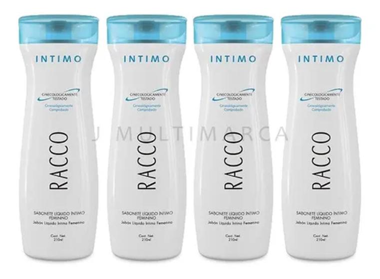 Imagem de Kit Higiene Intima Com 4 Sabonetes Intimo Racco Elimina Odor Bactérias Masculino Feminino Unisex