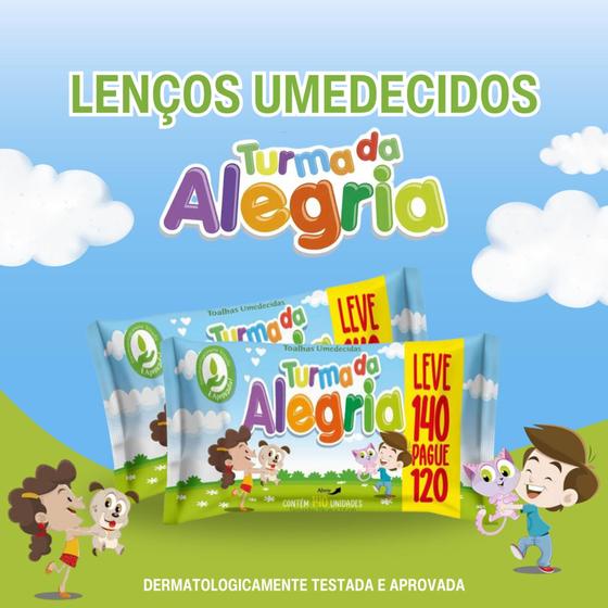 Imagem de Kit Higiene Pet com 6 Tapetes Higiênicos Absorventes Médios + 1 Lenço Umedecido Turma da Alegria