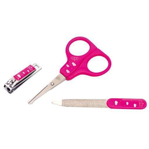Imagem de Kit Higiene Tesoura Lixa E Cortador De Unhas Princesa - Unik