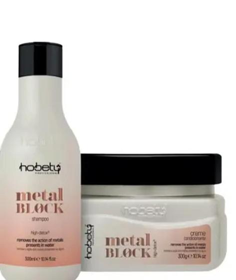 Imagem de Kit Hobety Metal Block Shampoo+Creme Condicionante 300ml