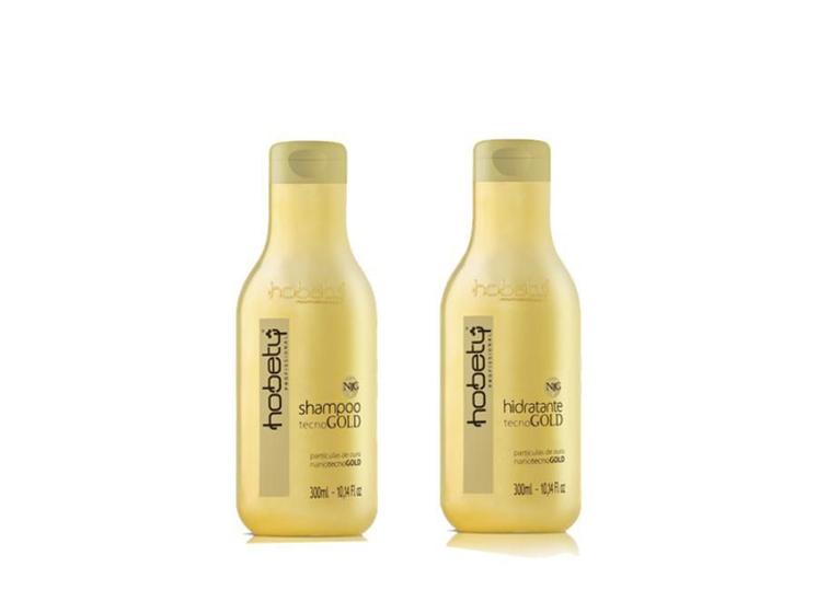 Imagem de Kit Hobety Tecno Gold Shampoo 300Ml + Hidratante 300Ml