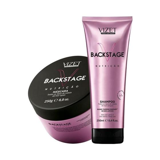 Imagem de Kit Home Care Backstage Nutrição Shampoo + Máscara Vizet