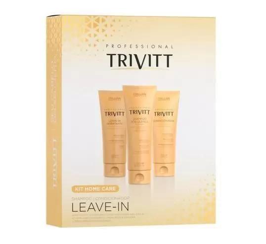 Imagem de Kit home care com leave-in trivitt