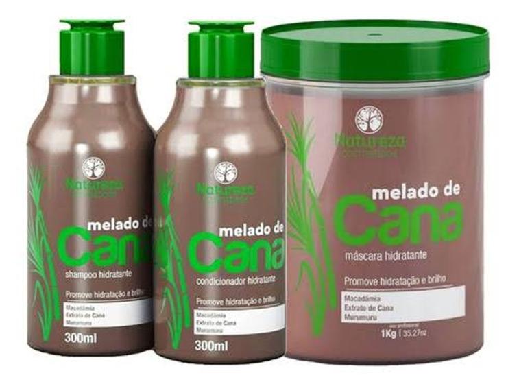 Imagem de Kit home care melado de cana 300ml + máscara melado de cana 1kg