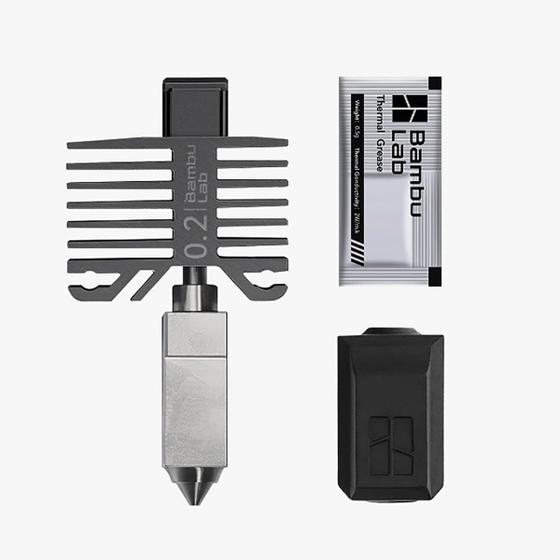 Imagem de Kit Hotend 3DTOOLS Bambu LAB Original - Aço Inoxidável 0,2mm