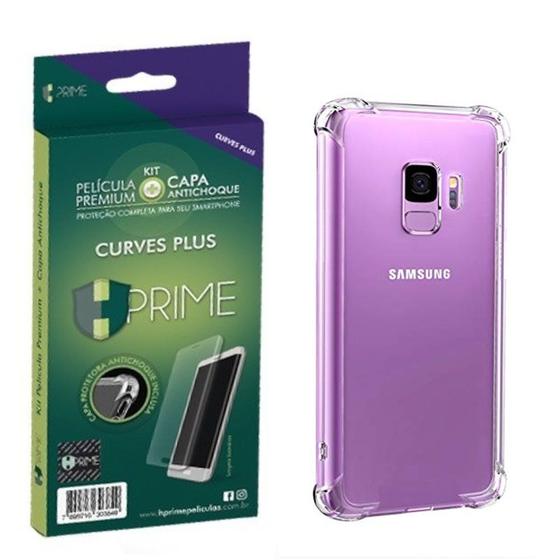 Imagem de Kit HPrime Película Curves Pro 3 + Capa para Samsung Galaxy S9 5.8"