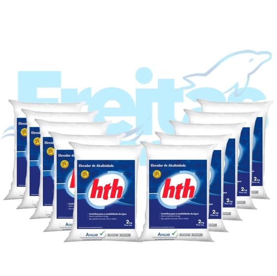 Imagem de Kit HTH x10 Elevador De Alcalinidade 2kg Tratamento Para Piscinas