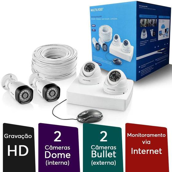 Imagem de Kit Hvr Ahd 4 Canais + 4 Cam Ahd 720p Se118