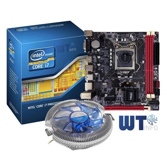 Imagem de Kit I7 4790 - 4ª Geração + Placa Mãeh81 + Cooler