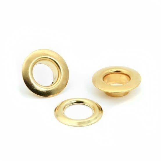 Imagem de Kit Ilhós Nº Zero Dourado, Níquel, Ouro Velho com Arruela 50 und cada com Matriz