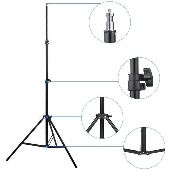 Kit Iluminação Estúdio Softbox E27 60x60cm com Tripé Menor preço em Kit Iluminação Estúdio Softbox E27 60x60cm com Tripé