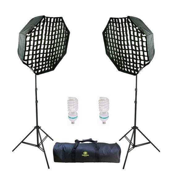 Imagem de Kit Iluminação Octabox Com Grid Luz Contínua Greika 220V