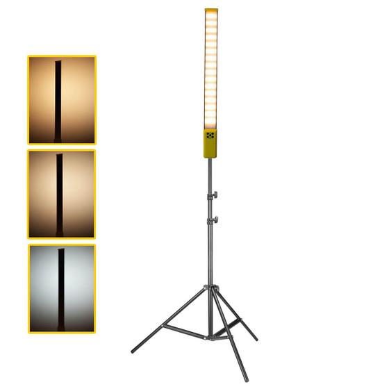 Kit Iluminador em Bastão de LED Bicolor + Tripé 2m Menor preço em Kit Iluminador em Bastão de LED Bicolor + Tripé 2m