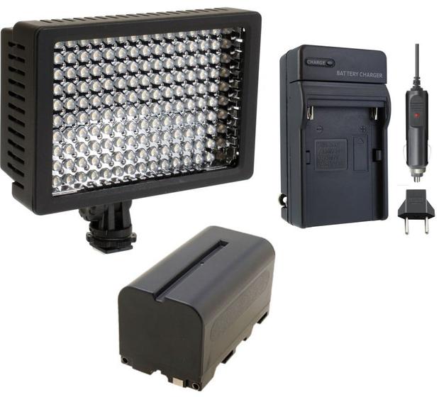 Imagem de Kit Iluminador Profissional LED VL003-150 + Bateria NP-750 + Carregador