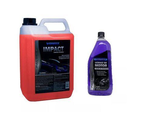 Imagem de Kit Impact Limpeza Externa Completa + Verniz De Motor Vonixx