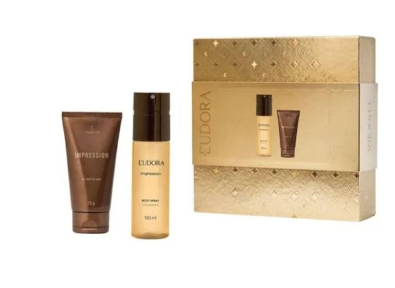 Imagem de Kit impression Gel Creme Pós BARBA 75g +impression BoDY SPRAY DESODORANTE 100ml - Eudora