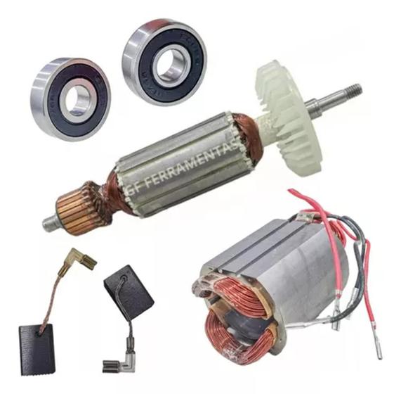 Imagem de Kit Induzido Compatível Esmerilhadeira Makita 9557/9556 110v