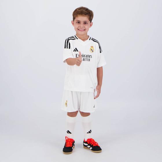 Imagem de Kit Infantil Adidas Real Madrid Home 2025