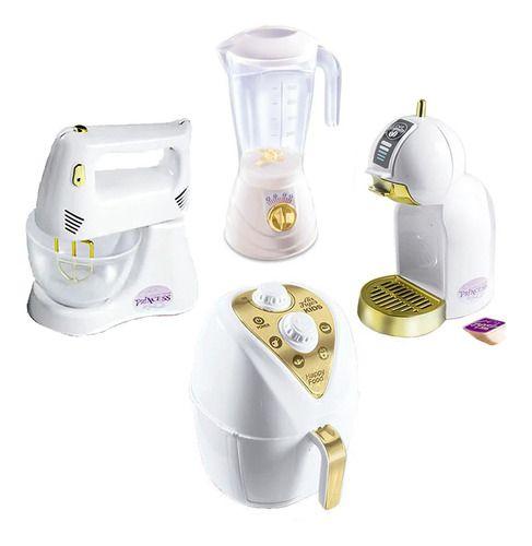 Imagem de Kit Infantil Air Fryer Batedeira Liquidificador Cafeteira