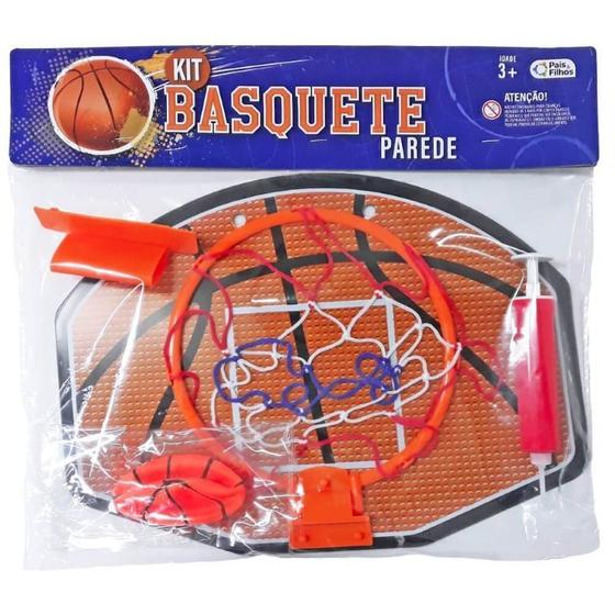 Kit Infantil Basquete de Parede com Mini Bola e Bomba Pais e Filhos Menor preço em Kit Infantil Basquete de Parede com Mini Bola e Bomba Pais e Filhos